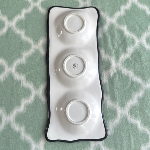 GANZ spiral 3 dish Serveware platter - Picture 3 of 7